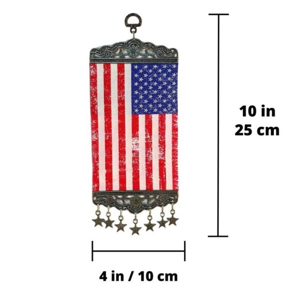 10"x4" Mini Hanging Carpet USA Flag Theme - Picture 2 of 2